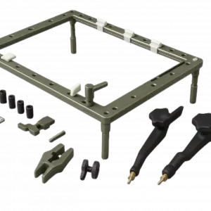 SKID-M, PCBA testing, 6U PCBA, hands-free debugging, modular test platform, electronic test fixture, probe positioners, debug station, electronics workstation, SKID Starter Kit