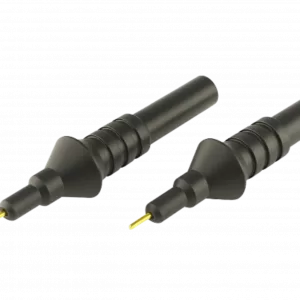 Pair of Probe Tip Adaptors 4mm to 0.8mm (2x black)