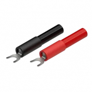 Set 2 spade terminals 4.5mm fork opening