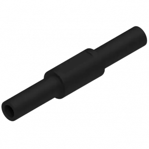Short circuit adapter coupler black 2x4mm